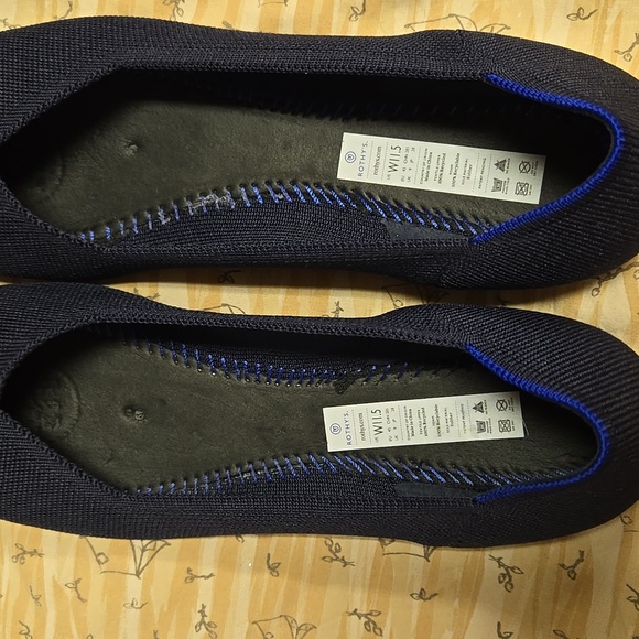 Navy Rothys,round toe - Picture 6 of 11